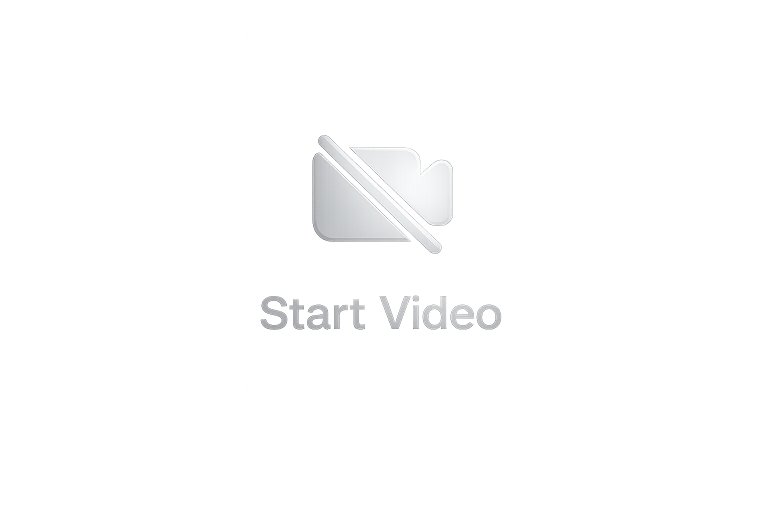 Start video button